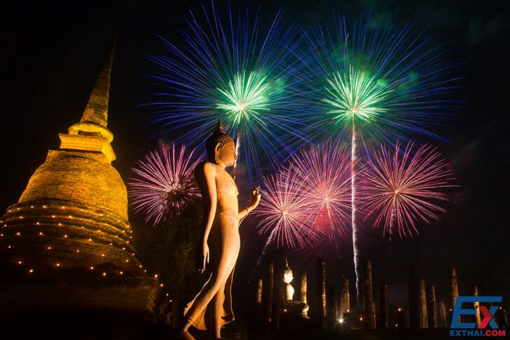 Light and sound show, Loi Krathong Festival, Candle Festival