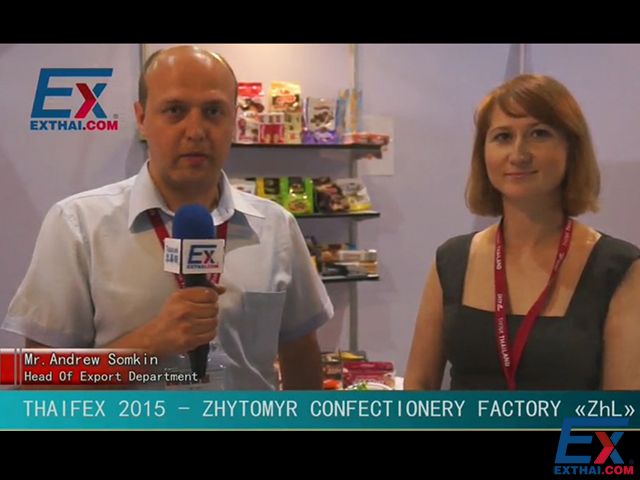 来之乌克兰的参展商首次参加2015泰国曼谷亚洲世界食品展 THAIFEX 